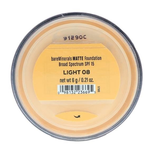 bareMinerals Matte Foundation Broad Spectrum SPF 15 Light 08 0.21 oz - Picture 5 of 8